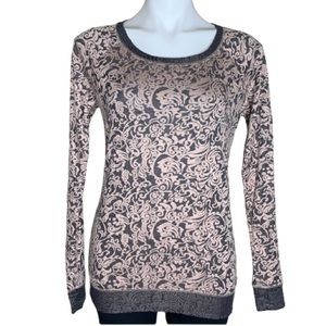 Maurices Pink and Gray Patterned Top